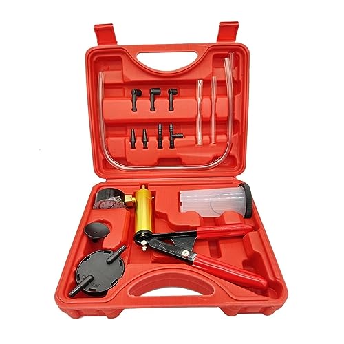 Bomba de Vacío Manual para Llenado de Frenos, Kit de Herramientas de Prueba con Manómetro para Servicio de Aire Acondicionado y Diagnóstico Automotriz miniatura 1