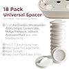 Universal Plant Spacer Caps (18 Pack) Compatible with Aerogarden, Ahopegarden, GardenCube, iDOO, Mufga, Letpot and Other Hydroponics Growing System Kit, Pod Cover Lids for Indoor Garden Kit, White #2