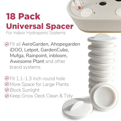 Couvercles de capsules et capuchons universels d'espacement pour hydroponie x18 - 4