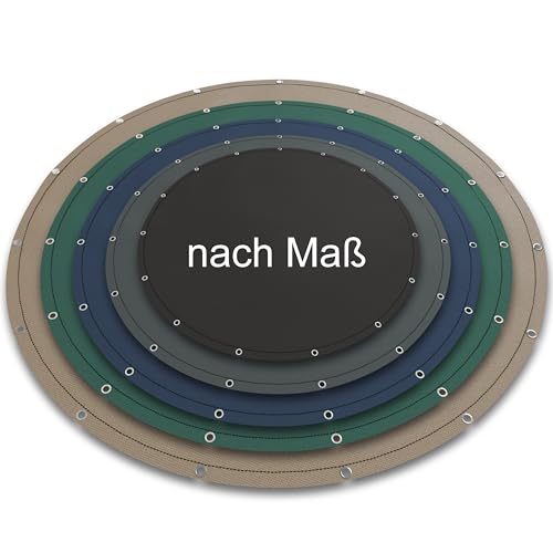 Epic Tube – runde Abdeckplane nach Maß mit rostfreien, Edelstahl-Ösen – für Terrasse, Garten, Zaun, als Sichtschutz und Windschutz – wasserdichtes, UV-beständiges 600D Oxford-Gewebe