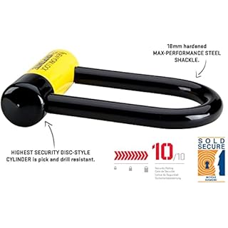 Kryptonite New York Fahgettaboutit Mini Bike U-Lock, Heavy Duty Anti-Theft Bicycle U Lock, 18mm Shackle with Keys, Ultimate Security Lock for Bicycles E-Bikes Scooters