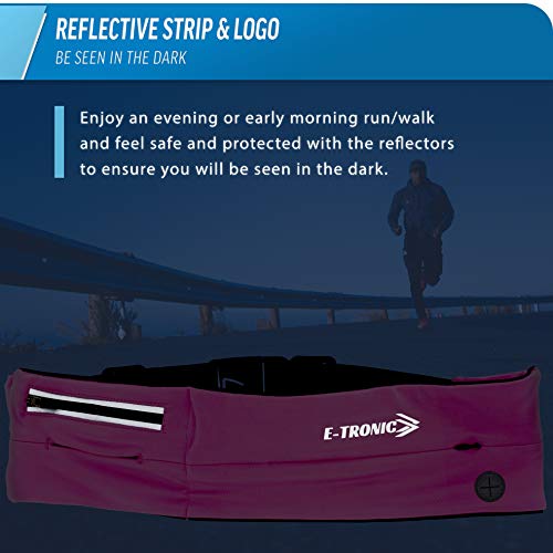 Cinto de corrida melhor pacote de cintura: pochete (ajuste rosa esportivo) comporta todos os telefon