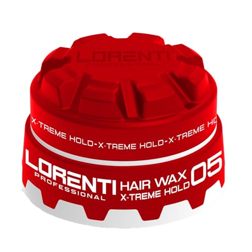 LORENTI TOKYO & SEOUL Cera per capelli, n. 5, rossa, 150 ml, cera gel con effetto bagnato, cera per capelli con lucentezza