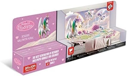 Walltastic WT46245 Magical Unicorn Wall Mural, Multicolor