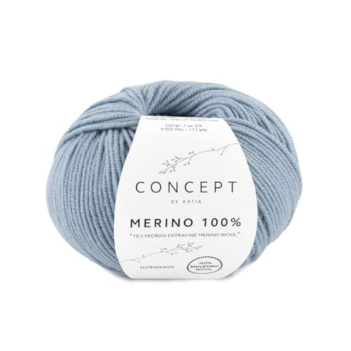 Katia 100 % laine mérinos par Concept de 50 g et 102 m (94 - Jean clair)