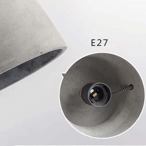 Lustre béton E27 suspension industrielle luminaire loft plafond - 4