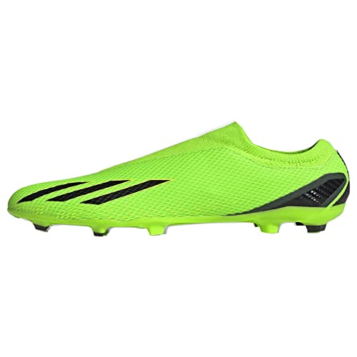 adidas X Speedportal.3 Firm Ground Soccer Shoe, Solar Green/Solar Red/Solar Yellow (Laceless), 5.5 US Unisex Big Kid
