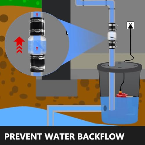 Clapet anti-retour pour stopper les coups de bélier de pompe à eaux usées 2 pouces à ressort