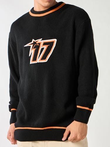 Image of Bewakoof Men's Acrylic Super Loose Fit Sweater | Sweaters for Men Winter Wear