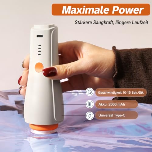 Vakuumbeutel für kleidung mit kabelloser Pumpe–17er (3XL, 6L, 6M, 2S) – Ansicht 4