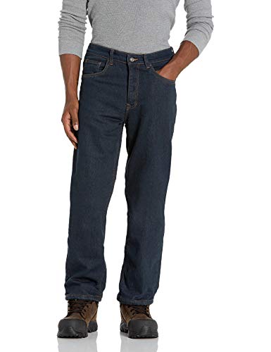 Smith's Workwear Mens Fleece Lined 5 Pocket Denim Pant