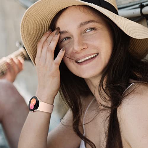 Bracelet Galaxy Watch 4 rose souple ajustement parfait sans interstice