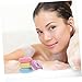 4Pcs Adorable Doughnut Bathing Balls for Adults Softens Fatigue for Home Travel Random Colors Random Color