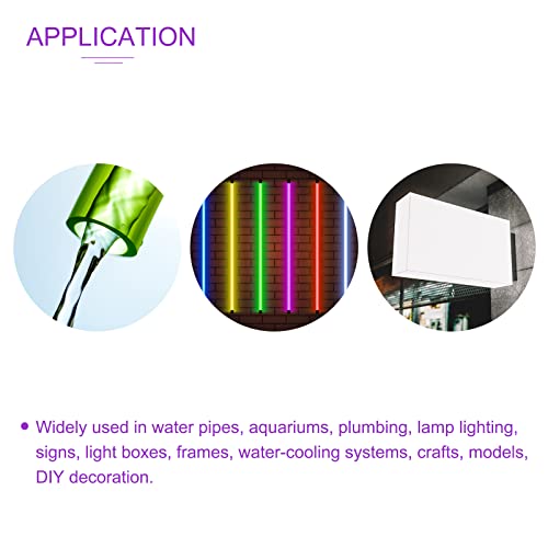 DMiotech 86mm x 90mm 20" Clear Acrylic Pipe Rigid Plastic Tubing for Aquarium Water Pipe Water Cooling System, Plumbing - Image 2