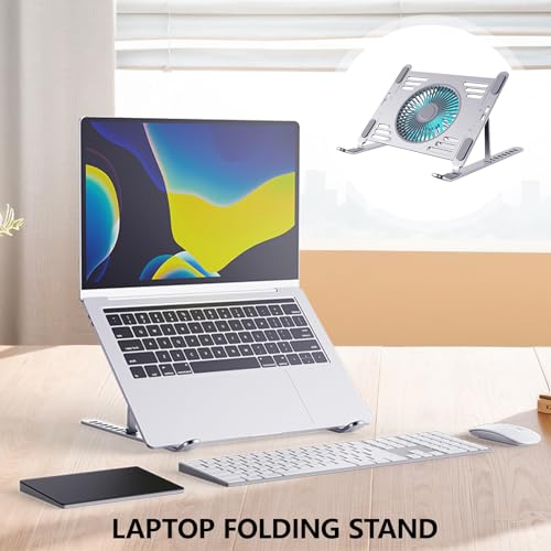 Base para portátil con ventiladores USB ajustable y ergonómica miniatura 2