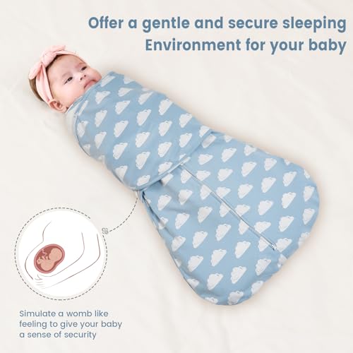 Image of ZIGJOY Baby Swaddle Sleep Sack, 1.0 TOG Sleep Sack Swaddles for Newborns & infant 6-12 Months 100% Cotton Baby Wearable Blanket for Newborn Registry Essentials