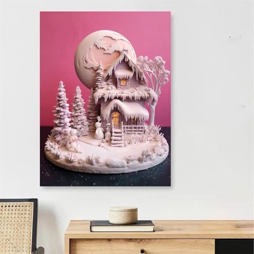 Peinture par numéro adulte toile sans pli grâce au cadre en bois 90x150cm fourni