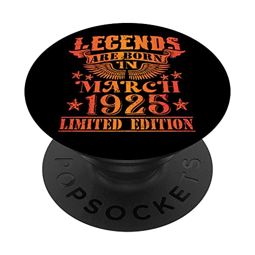Cumpleaños Marzo 1925 Edición Limitada Regalo February PopSockets PopGrip Intercambiable