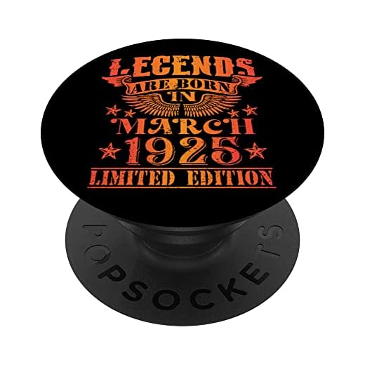 Cumpleaños Marzo 1925 Edición Limitada Regalo February PopSockets PopGrip Intercambiable