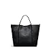 RADLEY London Henrietta Place Medium Open Top Tote Bag for Women, in Soft Grained Leather with Grab Handles, Black, M