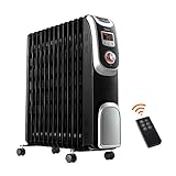heizkörper elektrisch obi 【Leistungsstarke Heizung】 2500 Watt Elektroheizung mit 13 ölgefüllten Heizrippen und 3 Leistungsstufen - ideal zum effektiven und andauernden Heizen von Schlafzimmer & Büro