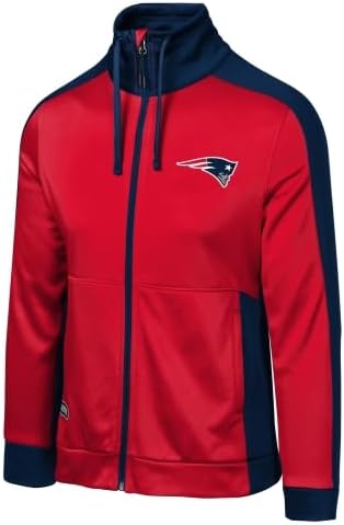 Outerstuff NFL Women’s Speed Grip Full Zip High Mock Jacket, Stylish Football Apparel, Comfortable Sportswear