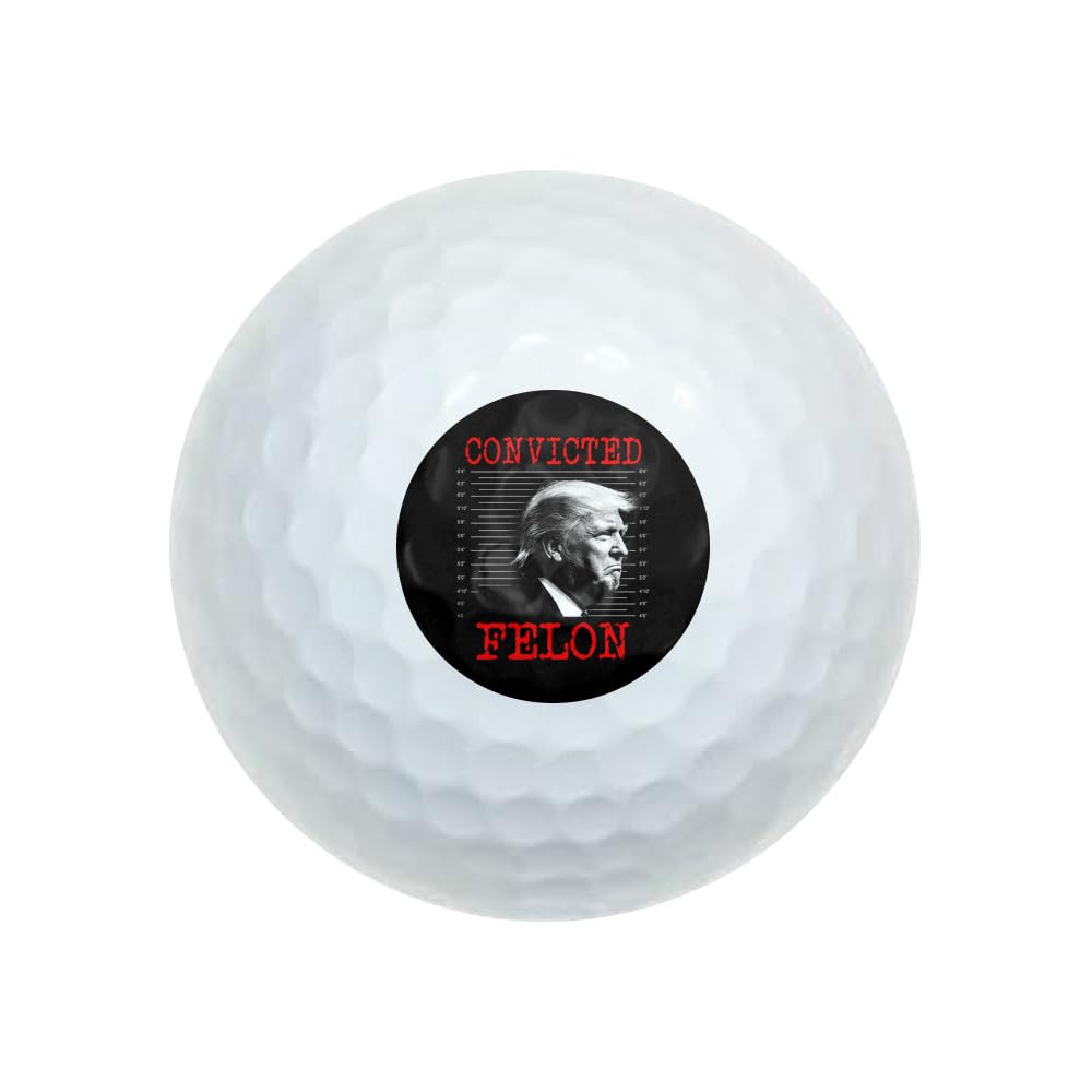 GRAPHICS & MORE Convicted Felon Trump Novelty Golf Balls 3 Pack