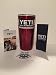 Con recubrimiento en polvo 20oz Yeti Rambler (Hot Rosa), Rojo