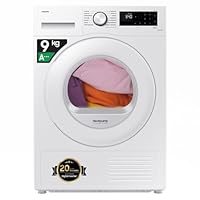 Samsung Asciugatrice Crystal EcoDry DV90CGC2A0TE/ET, 9 kg, Pompa di Calore, Wifi, Sensore Optimal...