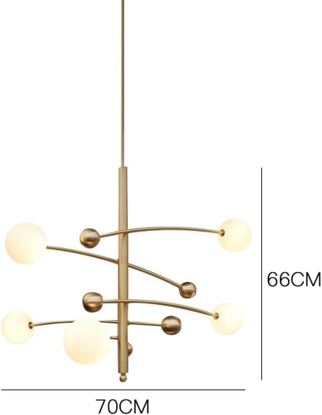 MCOSU Postmodern Chandelier丨Magic Bean Restaurant Ceiling Lights Fixtures丨Bronze Pendant Lighting Bedroom Living Room Hanging Lighting G9*5 3000/6000k Pendant Hanging Lamp,Hangverlichting photo 2
