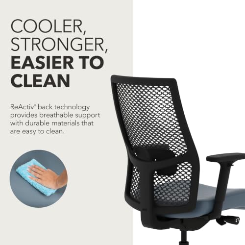 Image of HON Ignition 2.0 ReActiv Ergonomic Office Chair, Lumbar Support, Nimbus
