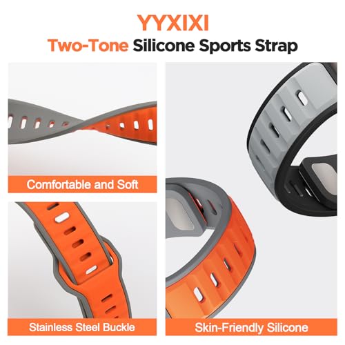 Image of 22mm Silicone Strap Compatible with Huawei Watch GT 6 Straps,GT 5 /4 /3 /2, Sport Strap for Watch 4 /3 46 mm,Compatible with Garmin Vivoactive 4 /Venu 3 Band,for Amaz-fits GTR 5 /4 /3 47mm