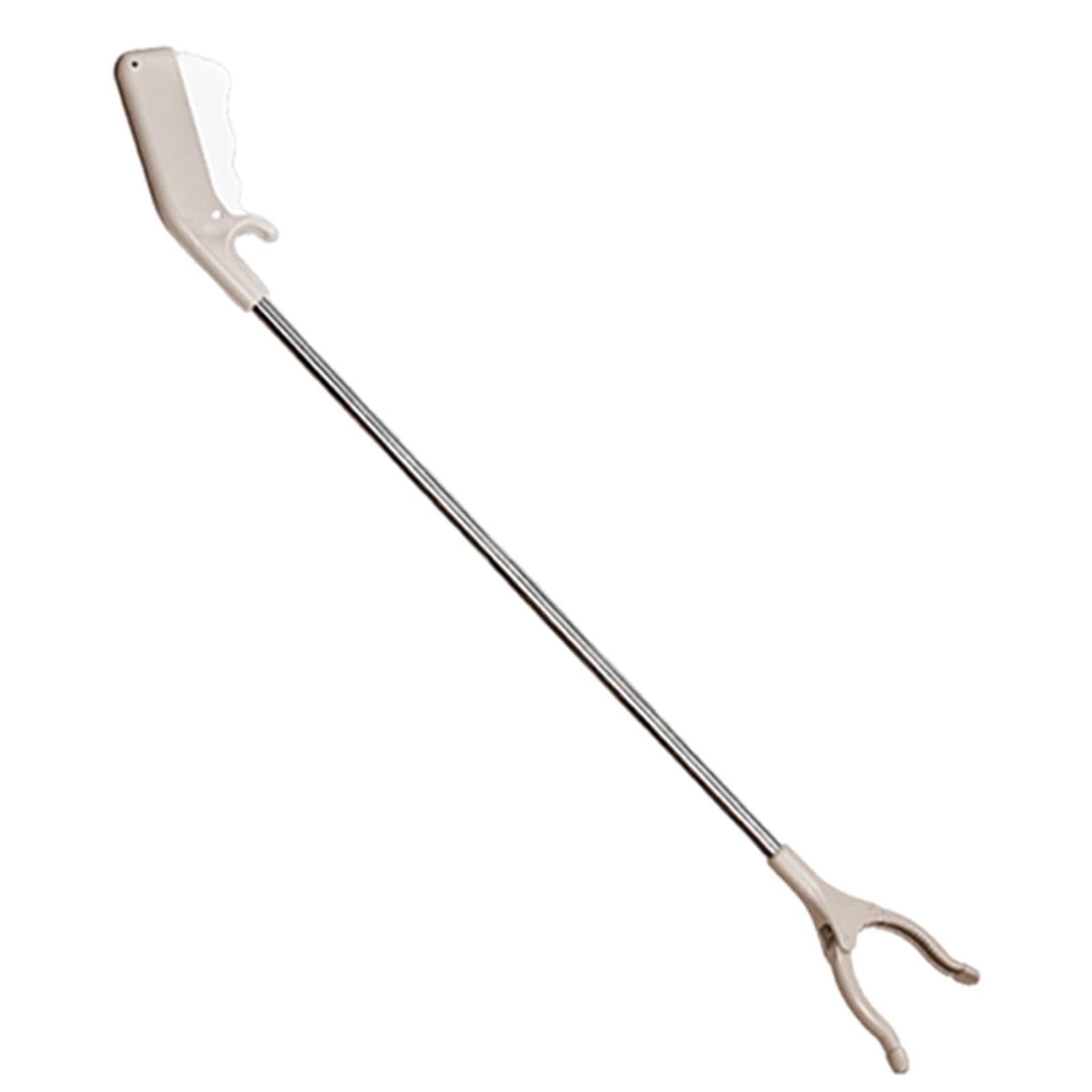 F Fityle Recolector de Basura Pinza de Alcance Largo Herramienta de Recogida Ergonómica Gancho para Ropa Cualquier Espacio con Gancho para Colgar Hecho, 80cm