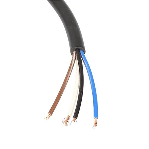 Miniatura 32 de Elecbee Cable M12 A-Code Conector recto de cabeza hembra individual Cable eléctrico de enchufe de aviación (cable de 5 pines 1.5M/4.9 pies) Cable