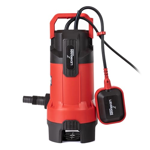 LEHMANN Tauchpumpe mit Integriertem Schwimmer für Schmutz- und Reinwasser, (750 W, Förderleistung 20000 l/h, max. Förderhöhe 10 m), Ø35 mm Partikel, IPX8 LEHMANN Tauchpumpe mit Integriertem Schwimmer für Schmutz- und Reinwasser, (750 W, Förderleistung 20000 l/h, max. Förderhöhe 10 m), Ø35 mm Partikel, IPX8