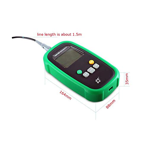 Image of Handheld Digital Tesla Gauss Meter, Magnetic Flux Density (B Value) Tester with Probe - High-Precision Permanent Magnet Surface Field Detector