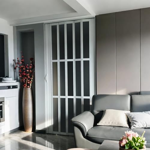 Wetsfgdg アコーディオンドア 室内ドア空間を瞬時に変化させることができます、例えば、和室とリビングルームを仕切って独立したゲストルームにしたり、書斎とアクティビティエリアを仕切って開放感、交流、プライバシーといったニーズをバランスよく満たすことがで