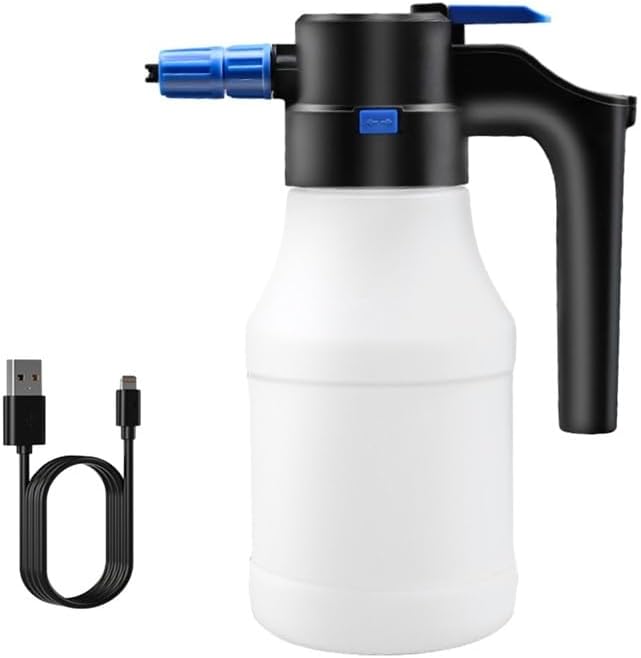 Applies to 1.5L Car Electric Foam Sprayer Spray Bottle Car Cleaning Washing Handheld Watering Garden Plant Home Garden Car Beauty(Style B 1.5L)