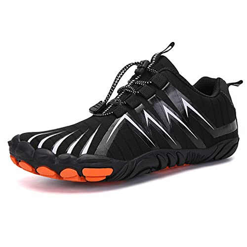 AMFUN Scarpe a Piedi Nudi da Uomo, Scarpe da Trail Running Leggere e Larghe, Scarpe da Fitness Antiscivolo, Scarpe da Trekking per Trekking, Palestra, Arrampicata, Trail Running, Taglia EU 43