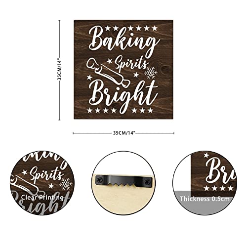 Plaque Let It Snow panneau bois deco pour embellir un mur vide entree