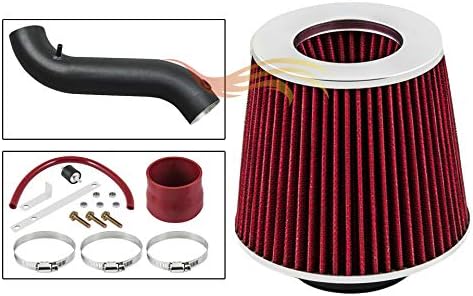 Miniatura 2 de SERIE RW - TUBO NEGRO MATE ROJO - ENTRADA CORTA RAM Compatible con Dodge Charger Magnum 05-10 3.5L V6