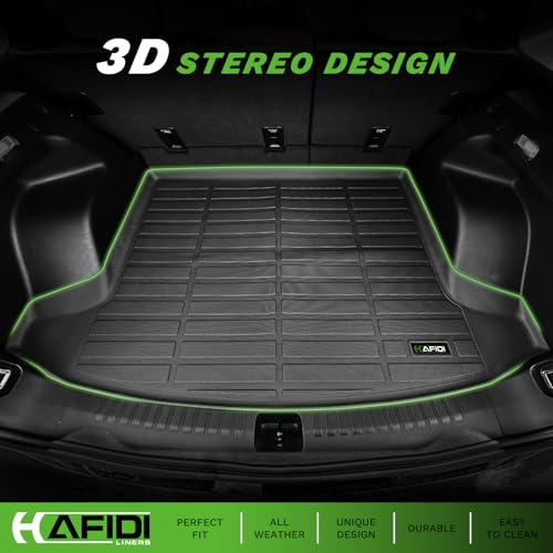 Image of HAFIDI Floor Mats & Cargo Liner Set Fit for 2024 2025 2026 Chevy Blazer EV &Honda Prologue All Weather Protection TPE Anti-Slip Full Set Floor Liners Custom Chevrolet Blazer Accessories - Black