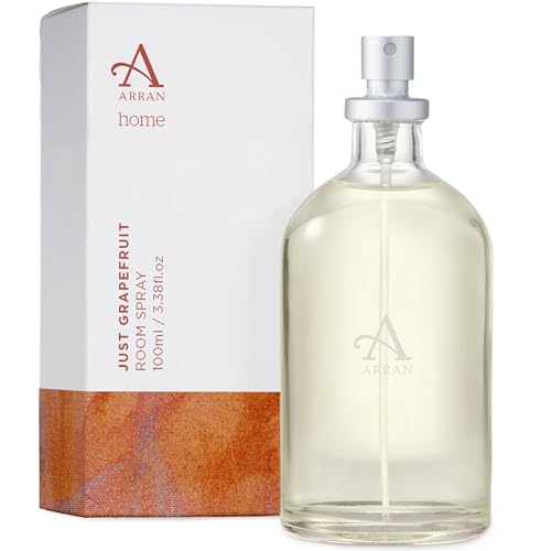 Arran Sense of Scotland Just Grapefruit Home Scented Room Spray Mist Air Freshener (100ml) with Lemon, Orange & Pink Grapefruit Finished with Green Vetiver