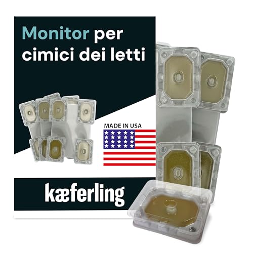 Catchmaster Trampa cimici dei Letti - 4 unità - Prodotto Potente Contro i parassiti - Compatibile con Fodere protettive - Monitor per cimici dei Letti