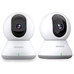 blurams Pet Camera 2K, Indoor Cameras, Dog Cam, 360° Home Security Camera, Night Vision, Motion Tracking, 2-Way Talk, Cloud&SD, APP Control, Works with Alexa, 2 Pack
