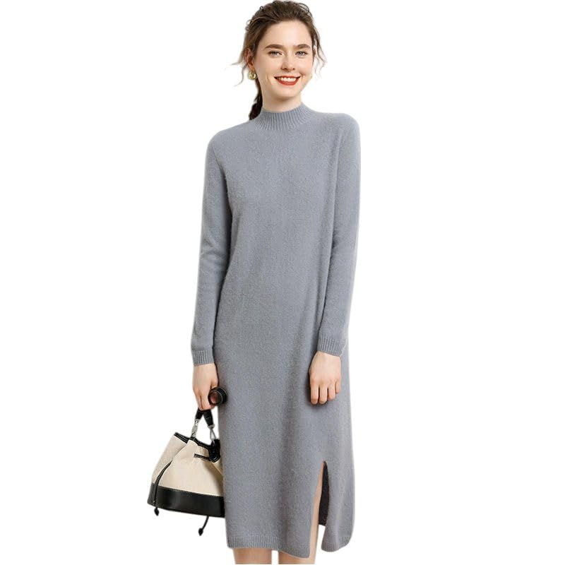 Robe pull moulante en maille fine extensible pour affiner la silhouette - 6