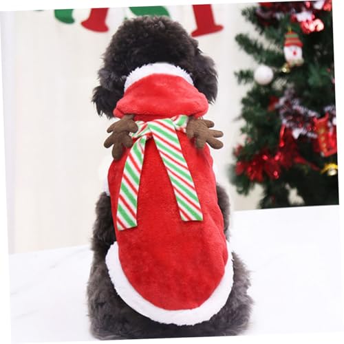 Disfraz navideño BESPORTBLE para perro tamaño XS miniatura 3