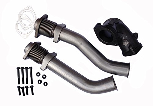 Bellowed Up Pipe Kit 1999.5-2003 fits Ford 7.3L Powerstroke Turbo Diesel with Hardware