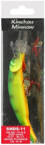 Details about &nbsp;Matzuo 5 1/2" Kinchou Minnow Pike Fishing Lure 1.5 Oz Dives 6-10' Natural Perch