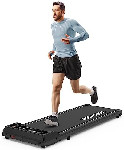 Walking Pad Treadmill Under Desk for Home/Office, Portable Walking Treadmill 2.25HP, Walking Jogging Machine Remote Control with 265 lbs Weight Capacity